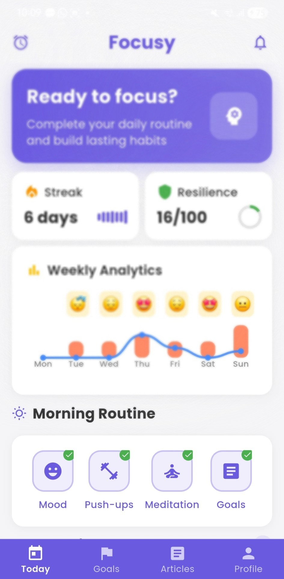 Morning Routine App Screenshot